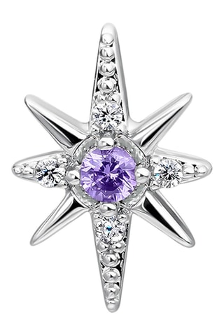 Piercing Juma - Argent et améthyste