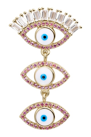 Boucle d'oreille - Argent plaqué or jaune