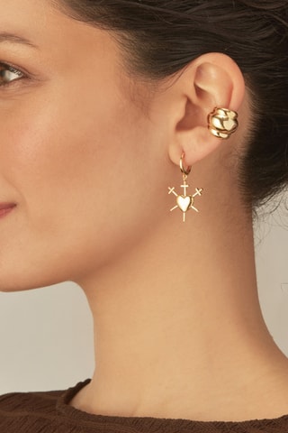 Oorbel - Zilver Doublé Geelgoud