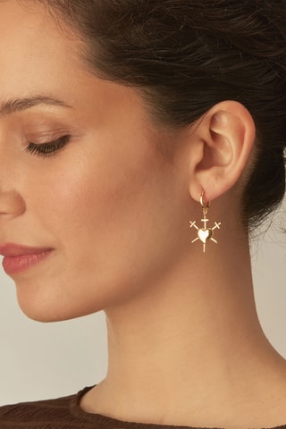 Oorbel - Zilver Doublé Geelgoud