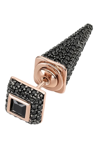 Piercing - Plaqué or rose, argent et spinelles