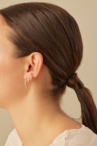 Earcuff - Argent plaqué or jaune