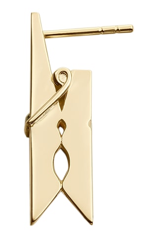 Oorbel - Zilver Doublé Geelgoud