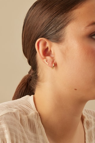 Oorbel - Zilver Doublé Geelgoud