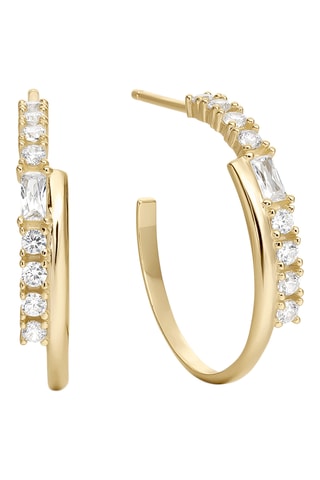 Créoles - Argent plaqué or jaune