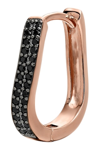 Créole - Argent plaqué or rose et spinelles