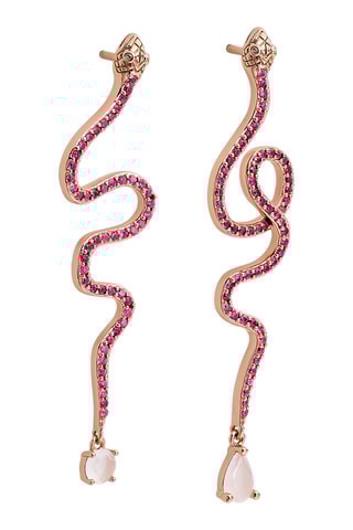 Boucles d’oreilles - Plaqué or rose et argent