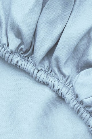 Drap-housse en coton 61 fils/cm² - Ciel