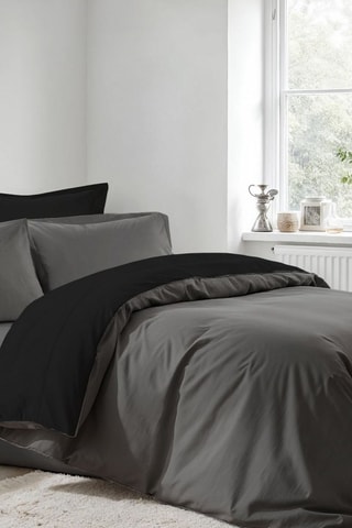 Parure de couette en coton Pipong - Anthracite