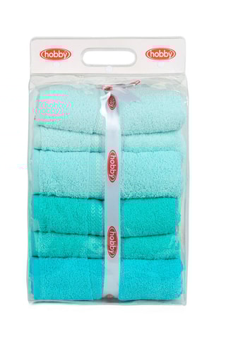 4 draps de douche - Ciel - 70 x 140 cm