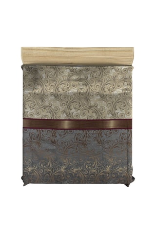 Couvre-lit en coton Hürrem - Beige et marron