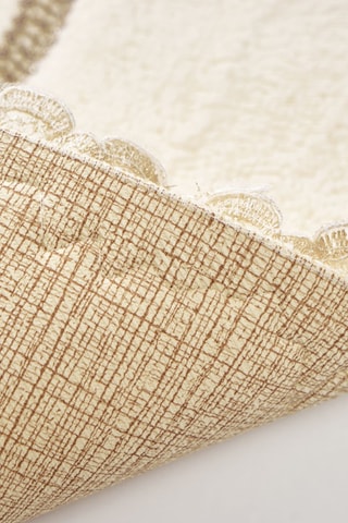 2 tapis de bain - Crème - 50 x 60 cm et 60 x 100 cm