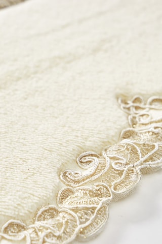 2 tapis de bain - Crème - 50 x 60 cm et 60 x 100 cm