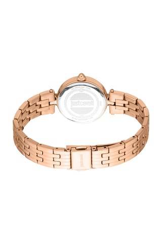 Stalen Quartz Horloge - Roségoudkleurig en Zilverkleurig