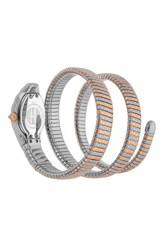 Stalen Quartz Horloge - Roségoudkleurig en Zilverkleurig