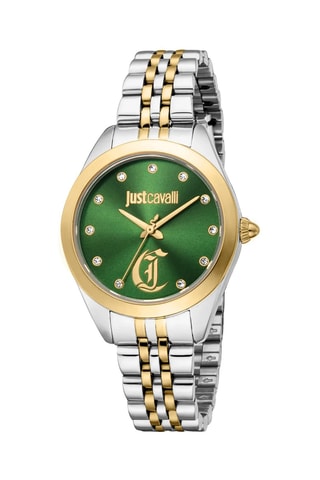 Stalen Quartz Horloge - Zilverkleurig en Goudkleurig