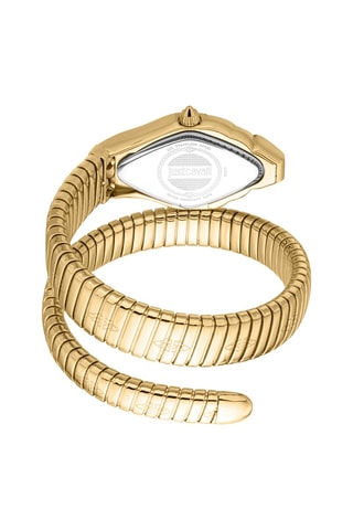 Stalen Quartz Horloge - Goudkleurig en Groen