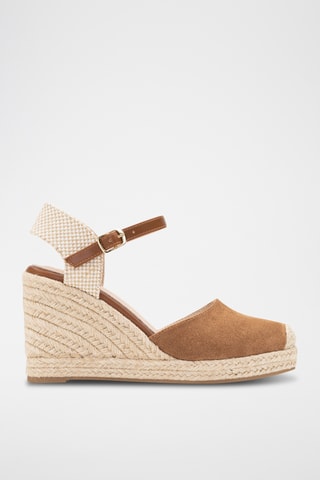 Sandali con zeppa Mariana - Marrone