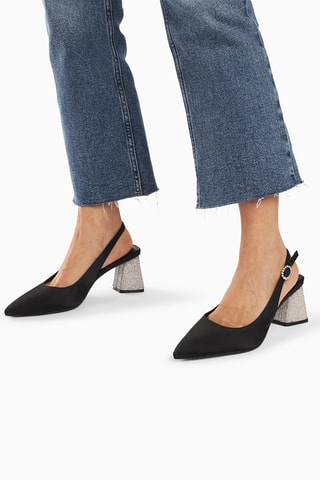 Sandali con tacco Paris - Nero