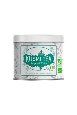 Té Tropical White ecológico - Mango y fruta de la pasión ­- Lata de metal - 90 g