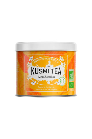 AquaExotica ecológica sin teína - Hibisco y frutas exóticas - Lata de metal - 100 g