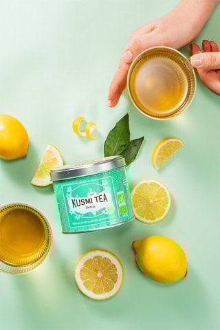 Té Detox ecológico - Mate, limón y citronela - Lata de metal - 100 g