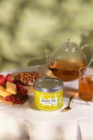 Té verde almendra ecológico - Lata de metal - 100 g