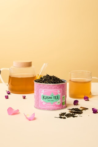 Té verde rosa ecológico - Lata de metal - 100 g