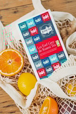 Surtido de tés Earl Grey ecológicos - 24 bolsitas de muselina - 48 g