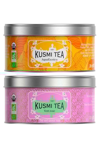 Surtido de tés ecológicos - AquaExotica y Té Verde Rosa - 2 x 20 g