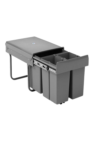 Cubo de basura con cajón para reciclaje - 31L