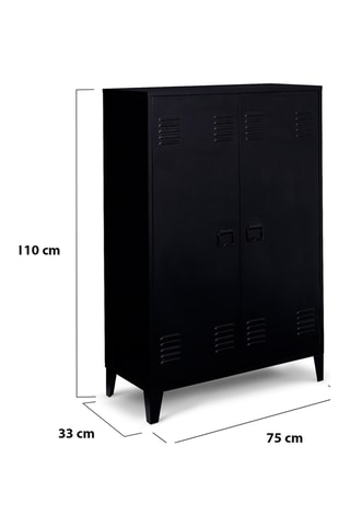 Mueble de 2 puertas Storen - 75 x 110 x 33 cm