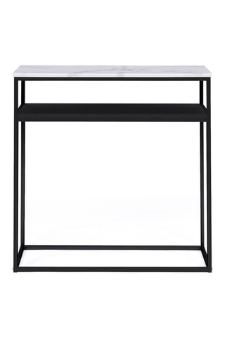 Consola con tablero doble Glam - 80 x 30 x 80 cm