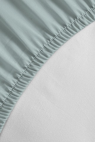 Sábana bajera de percal de algodón 80 hilos/cm² La Beguine - Verde agua