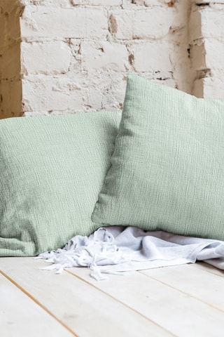 2 fundas de almohada La Sultane - Verde agua