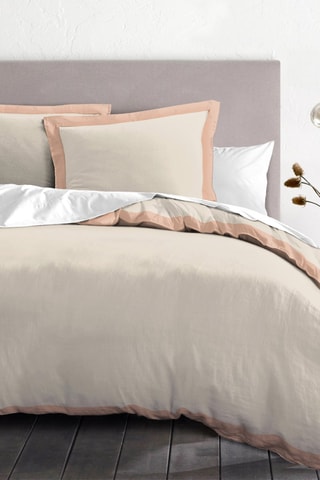 Parure de couette en percale de coton 80 fils/cm² La Melomane - Beige
