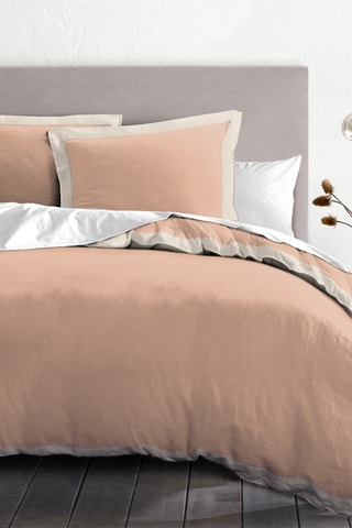 Parure de couette en percale de coton 80 fils/cm² La Melomane - Rose