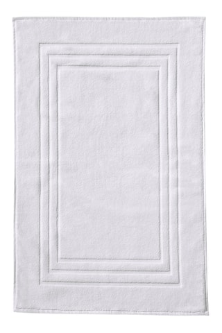 Alfombra de baño Uni - Blanco - 60 x 90 cm