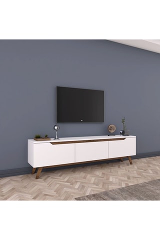 Meuble TV 3 abattants - 48,6 x 180 x 35 cm