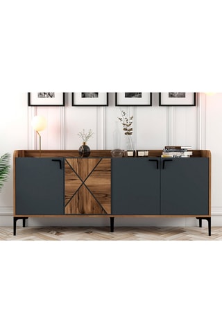 Buffet 4 portes - 180 x 35 x 78 cm