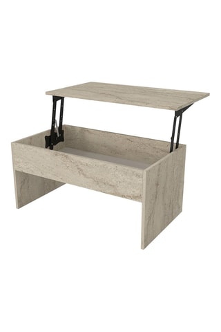 Table basse coffre Akilli - 90 x 44,8/67,6 x 52 cm