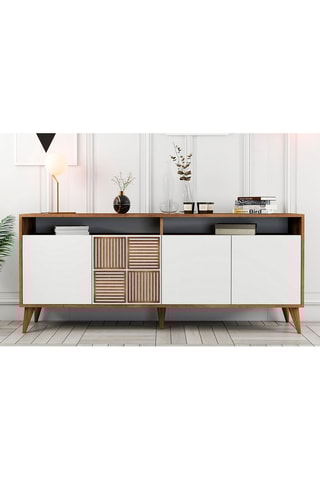 Bahut 4 portes  - 180 x 78,6 x 35 cm