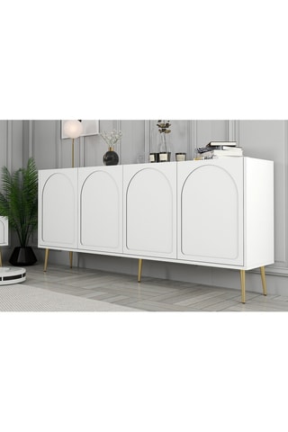 Buffet 4 portes Lyon 80 - 180 x 80 x 35 cm