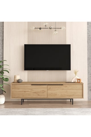 Meuble TV 2 abattants  - 160 x 45,1 x 35,5 cm