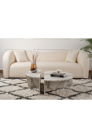 2 tables basses gigognes Orion - 90 x 30 x 60 / 85 x 35 x 30 cm