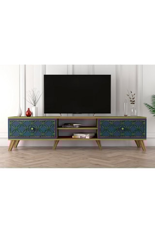 Meuble TV 2 abattants Class - 180 x 35 x 44 cm