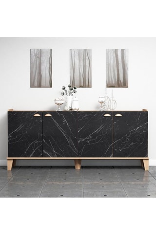 Bahut 4 portes - 180 x 77,8 x 41 cm