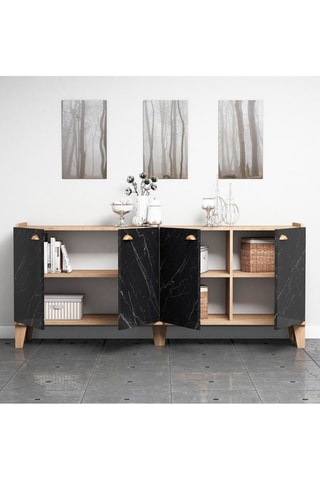 Bahut 4 portes - 180 x 77,8 x 41 cm