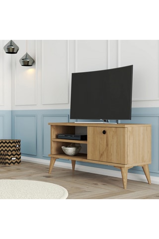 Meuble TV 1 abattant - 90 x 15 x 29,5 cm