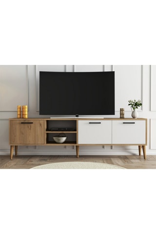 Meuble TV 3 abattants - 180 x 53 x 35 cm